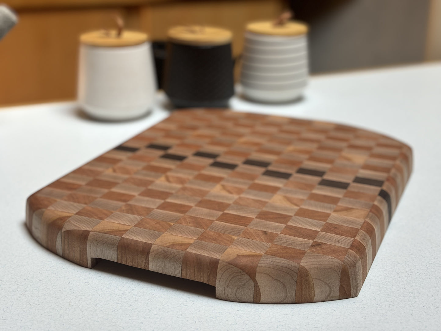 Checkered End Grain Cutting Board