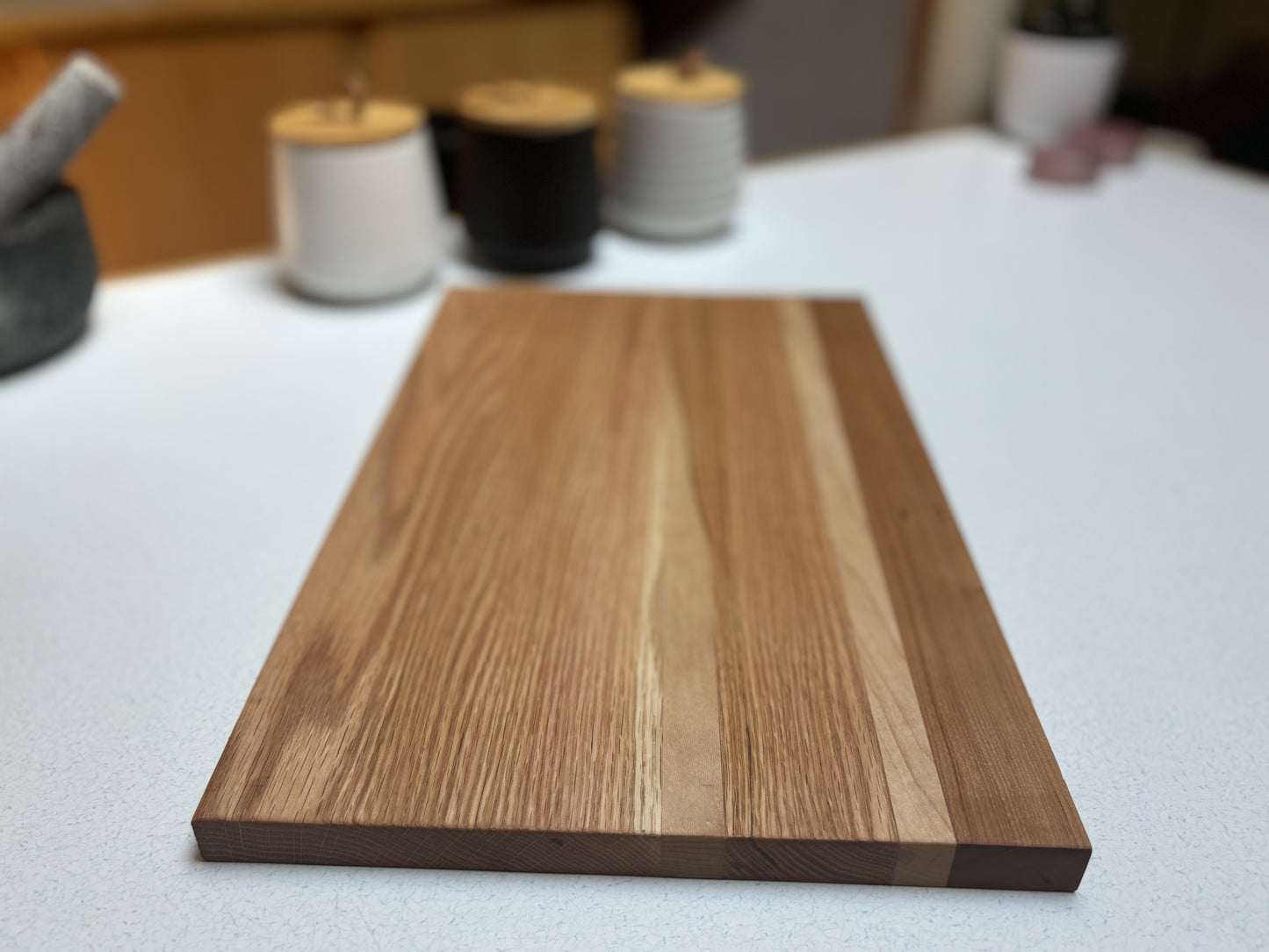 Medium Cutting Board- Oak, Cherry & Ambrosia Maple