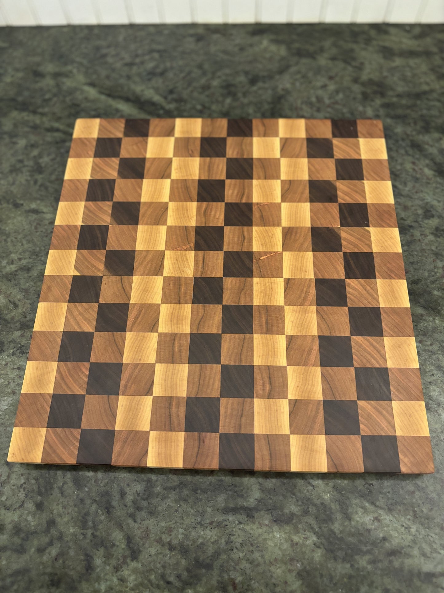 Medium End Grain Cutting Board- Black Walnut, Cherry & White Maple