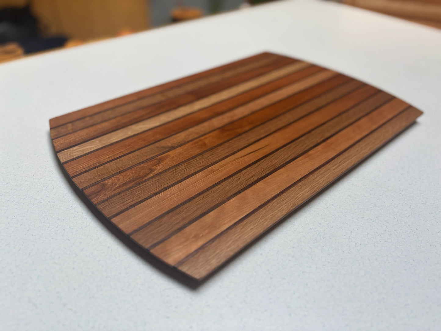 Medium Cutting Board- Cherry, White Oak and Black Walnut