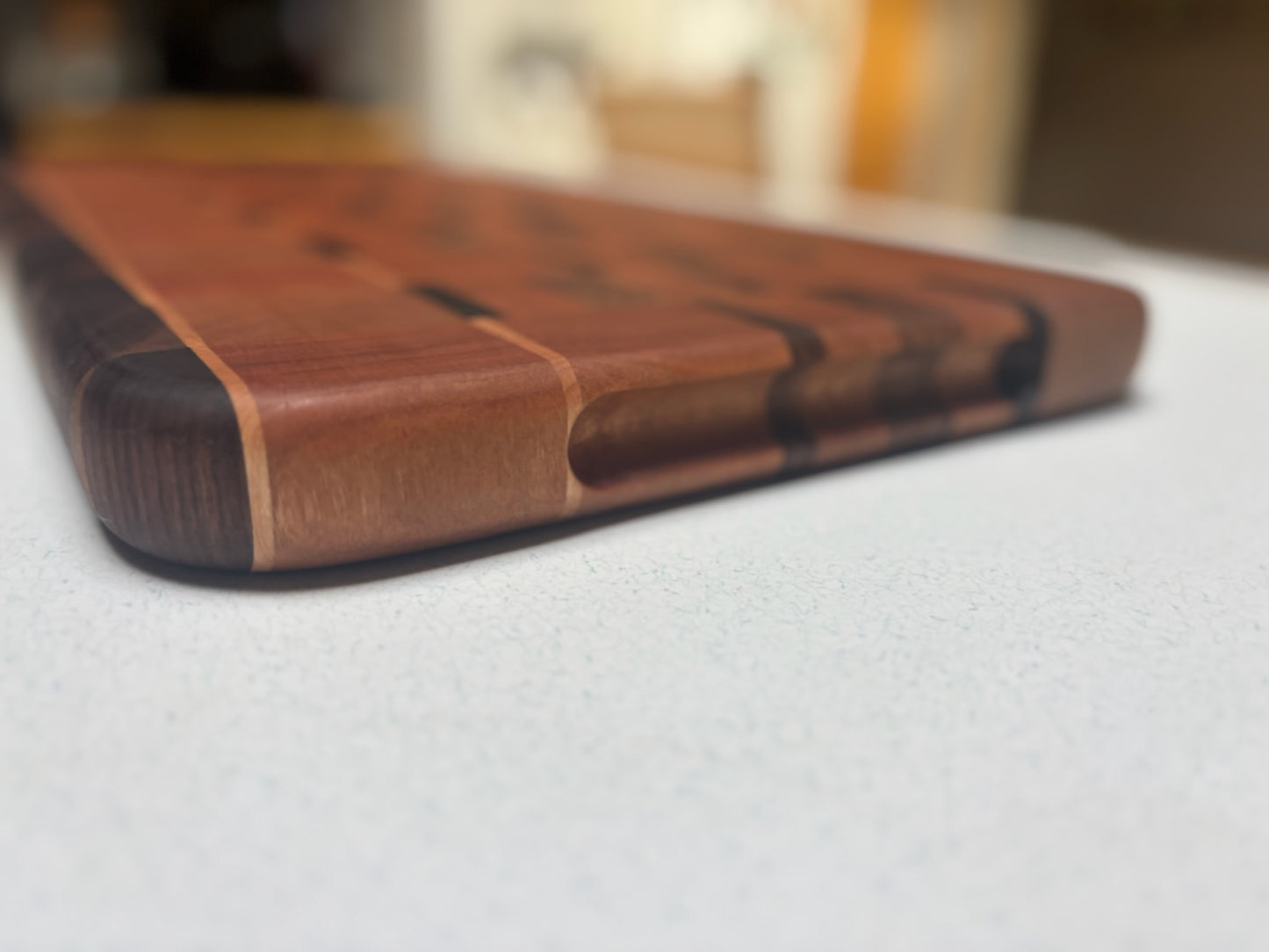 Medium End Grain Cutting Board- Cherry, Black Walnut & White Maple accents