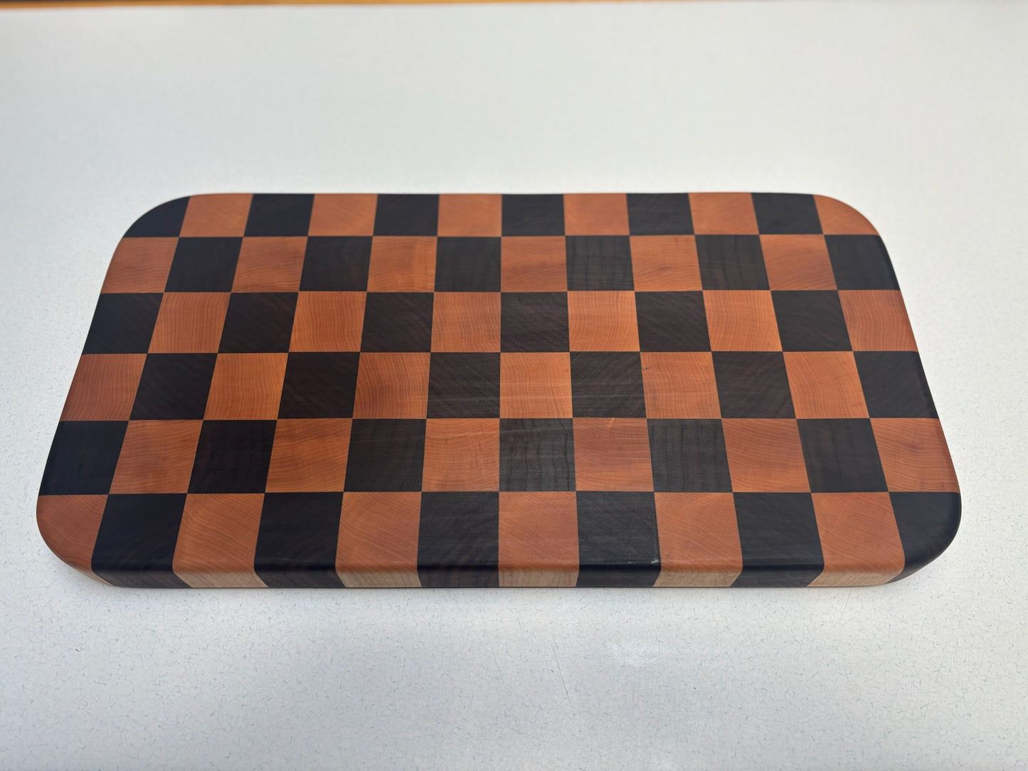 Medium End Grain Butcher Block- Black Walnut & White Maple