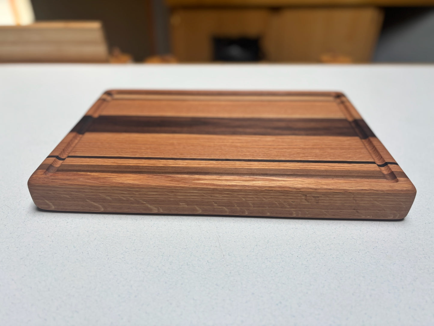 Medium Butcher Block- Red Oak & Black Walnut