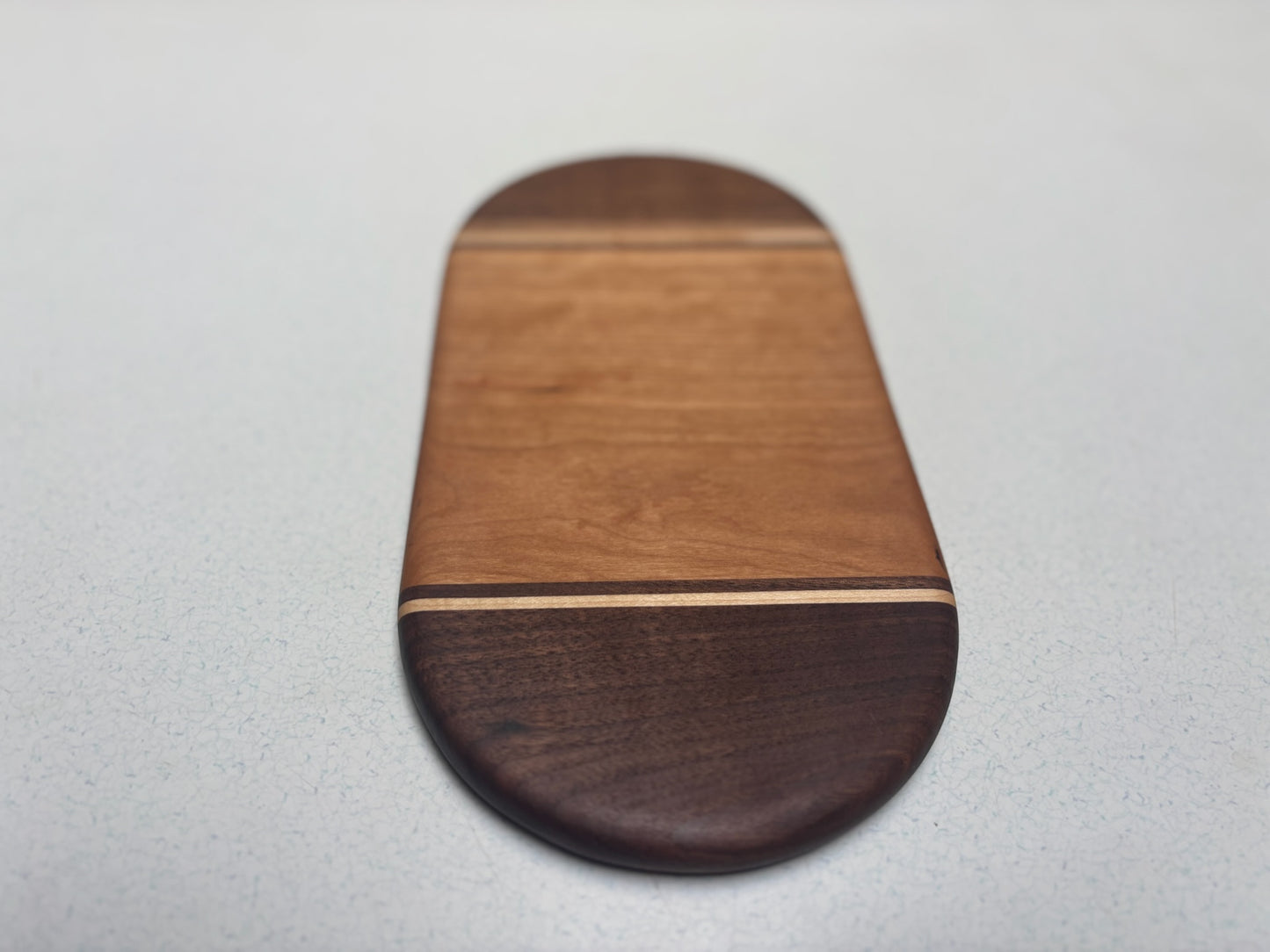 Mini Charcuterie Board- Cherry,Black Walnut with White Maple accents