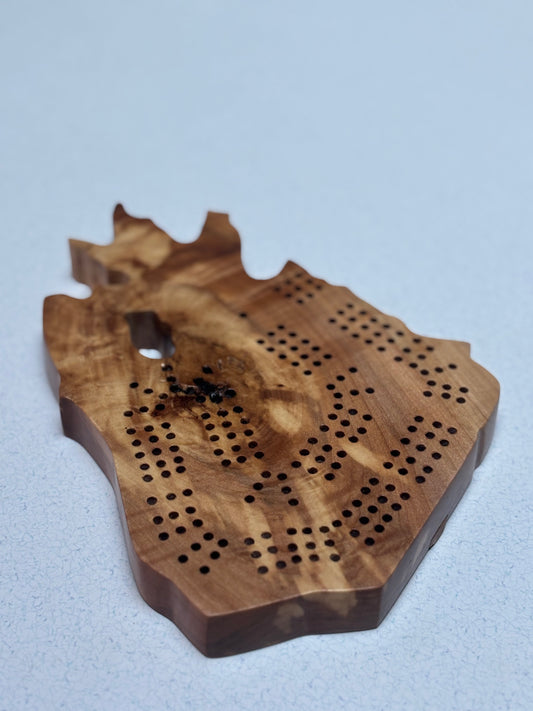 Custom Stanley Lake Cribbage Board