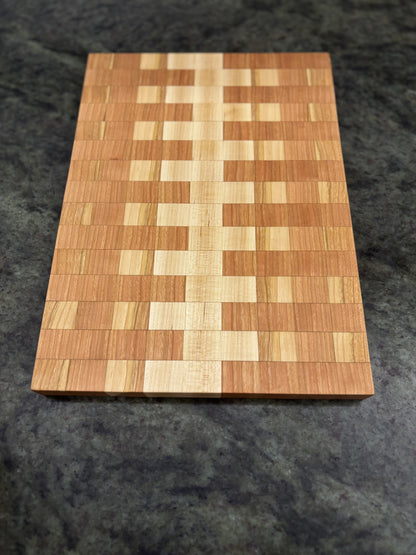 White Maple & Cherry Zipper Cutting Board