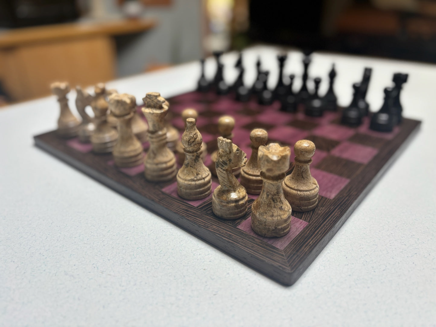 Chess Board- Purple Heart & Wenge