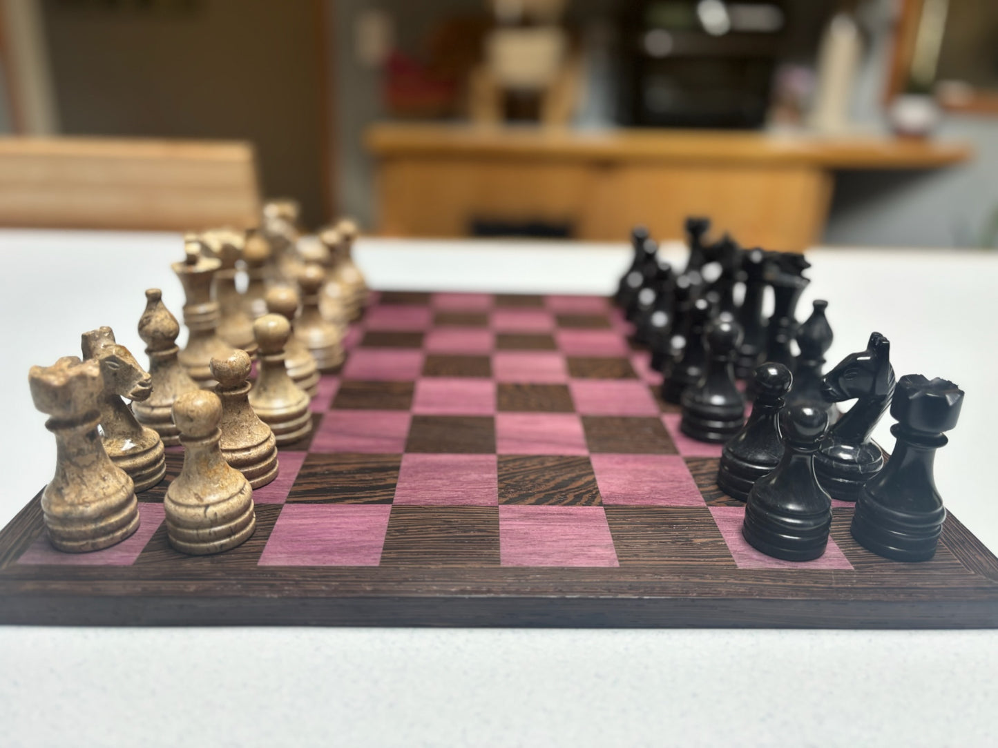 Chess Board- Purple Heart & Wenge