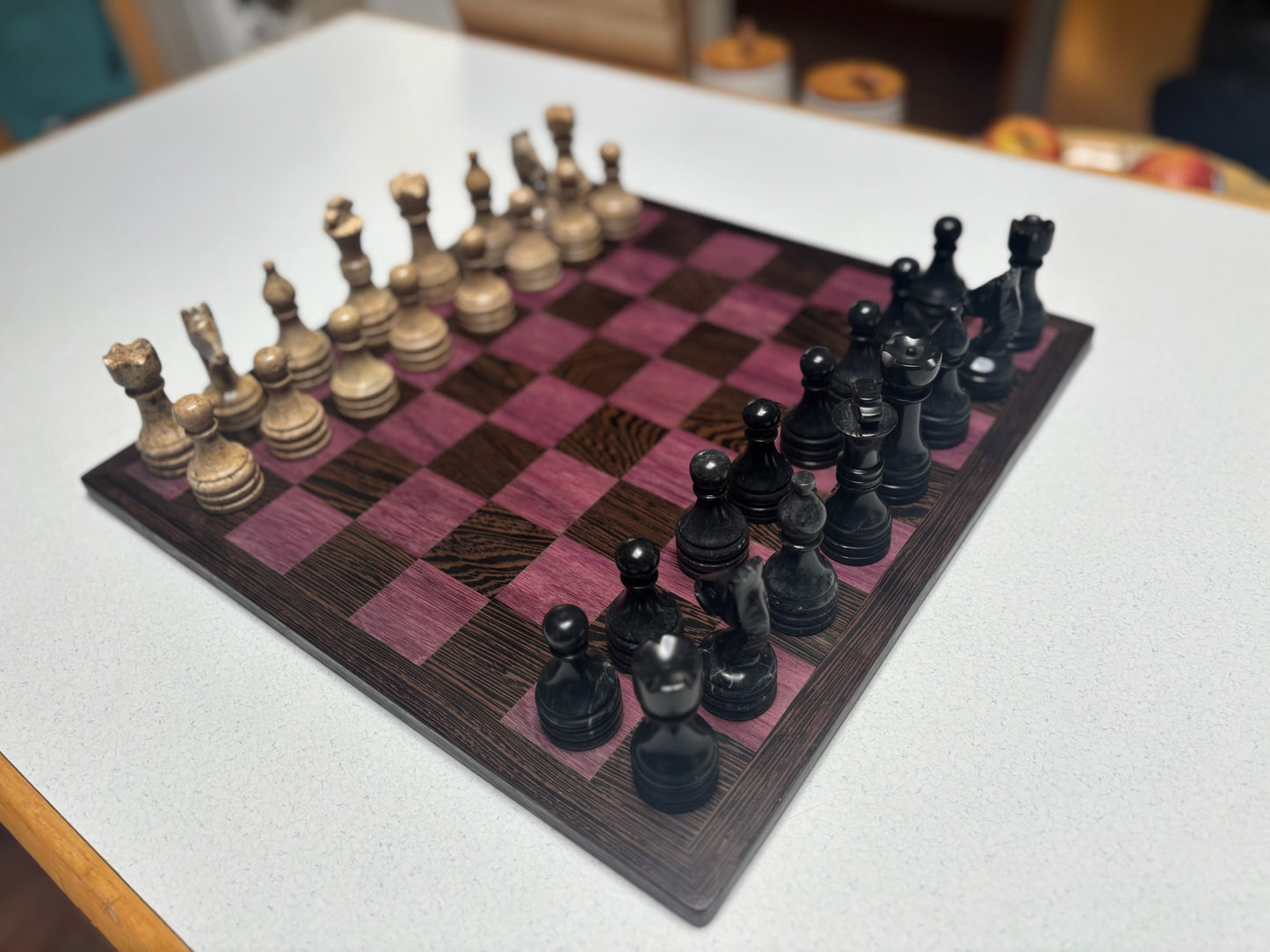 Chess Board- Purple Heart & Wenge