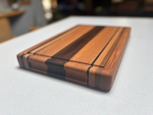 Medium Butcher Block- Red Oak & Black Walnut