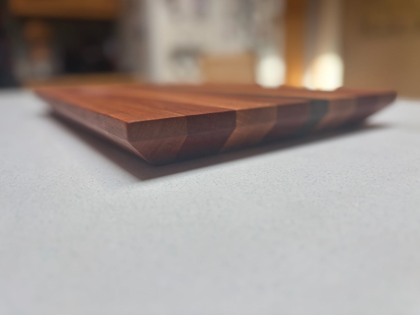 Medium Butcher Block- Cherry, White Oak, African Mahogany & Zebrawood.